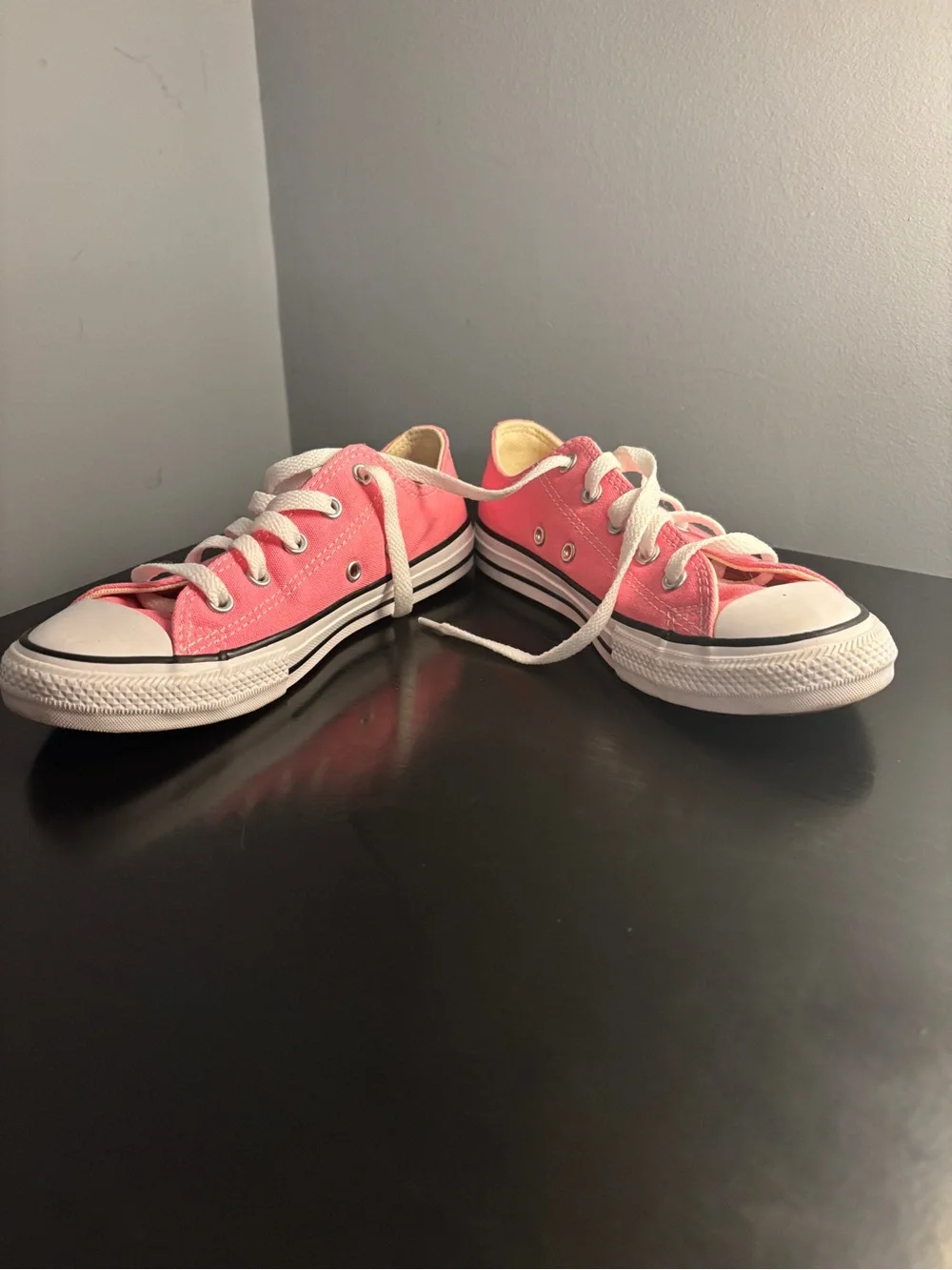 Converse Pink Low Top Canvas Sneakers
